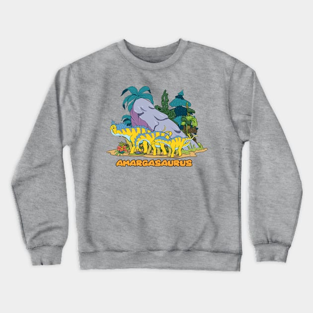 Amargasaurus Crewneck Sweatshirt by Artofokan